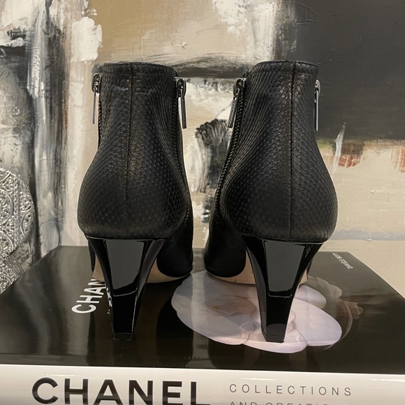 Jimmy Choo Embossed Leather Boots - Picture 11 of 13